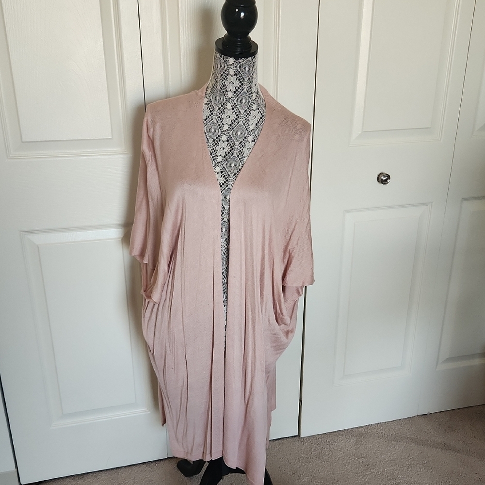 Elegant Pink Women's Kimono Sweater